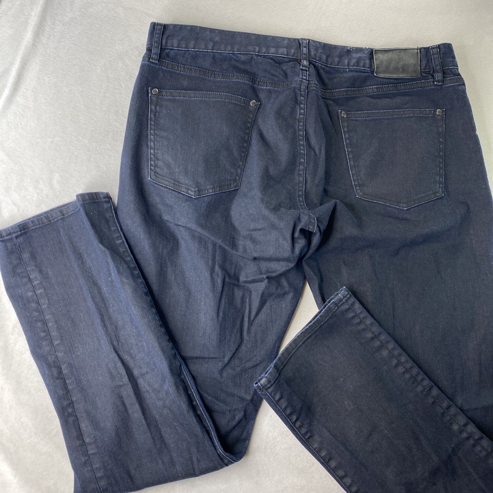 John Varvatos JV702 Slim Jeans Dark Blue Men's 38x31 Indigo Denim Stretchy Japan - Picture 10 of 16